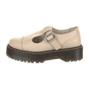 Dr. Martens Beige Platform Mary Jane Shoes